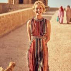 NEW NWT Bl-nk NWT Anthropologie Artista Maxi Dress GORGEOUS Medium M